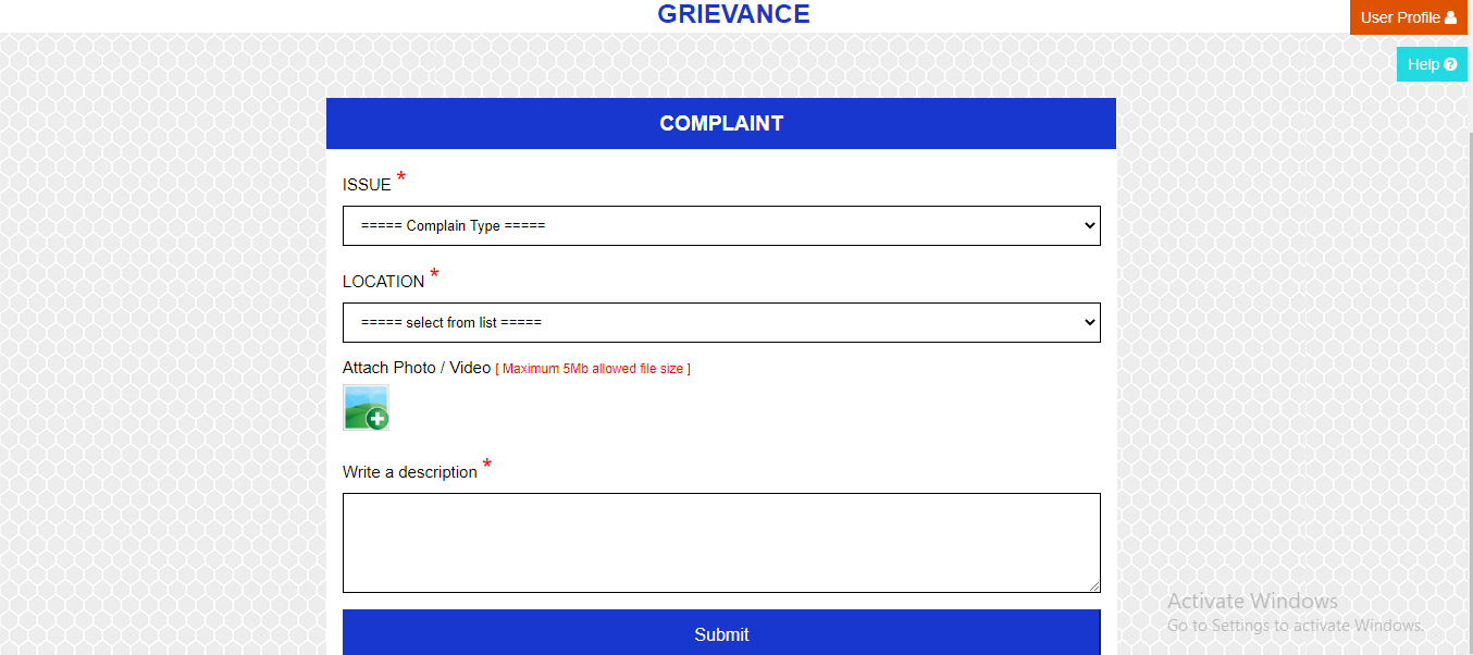 GrievanceComplaint
