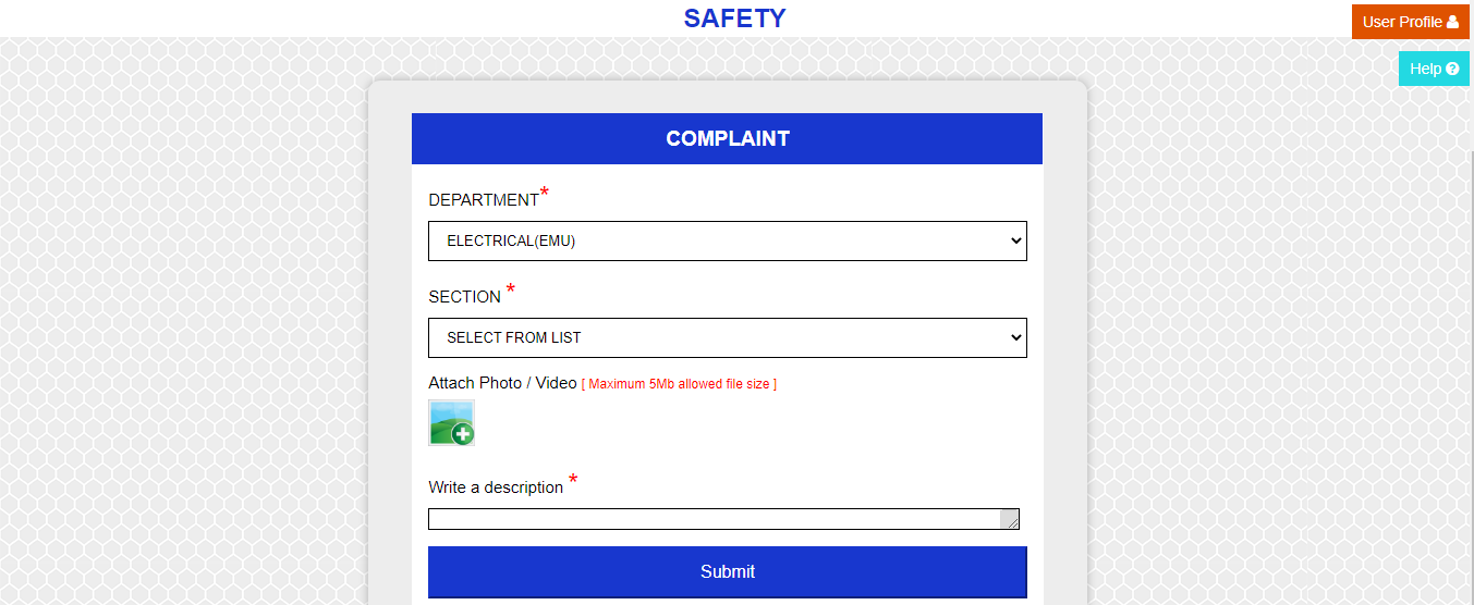 SafetyComplaint